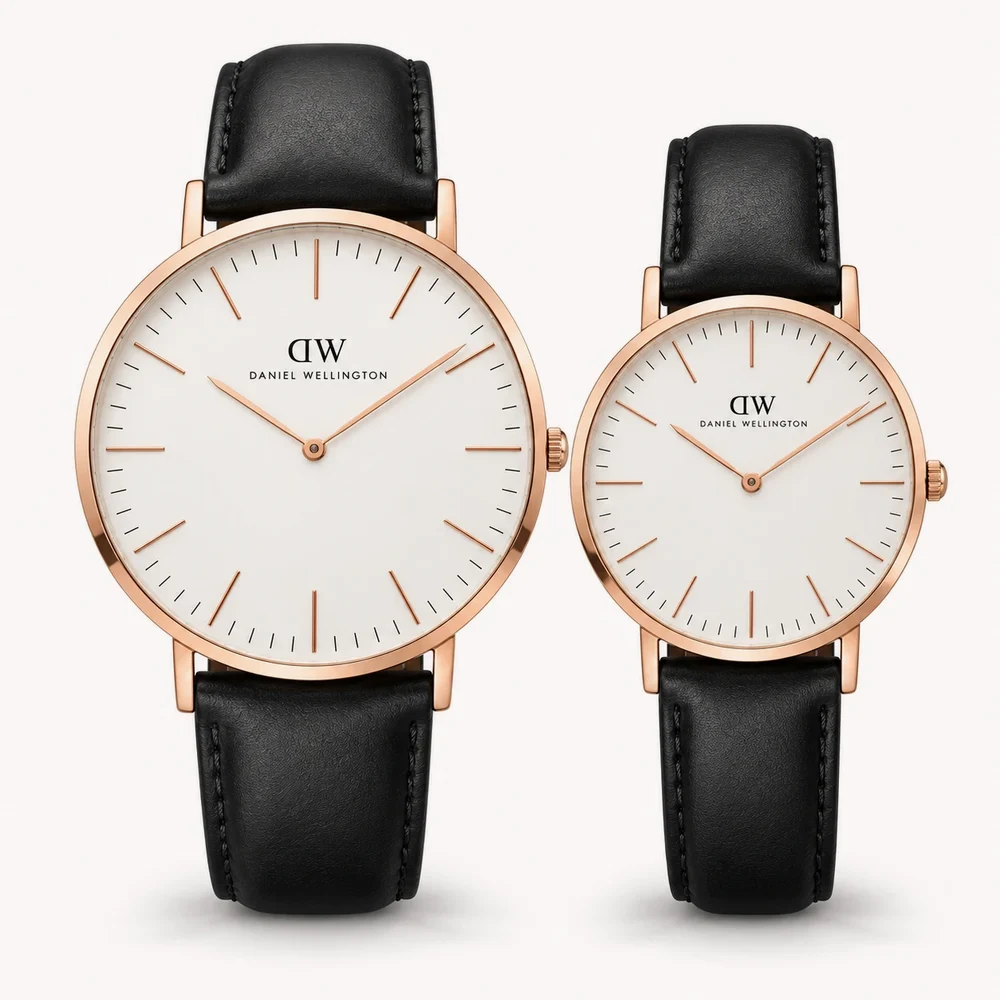 Đồng hồ đôi Daniel Wellington Classic 40mm & 36mm